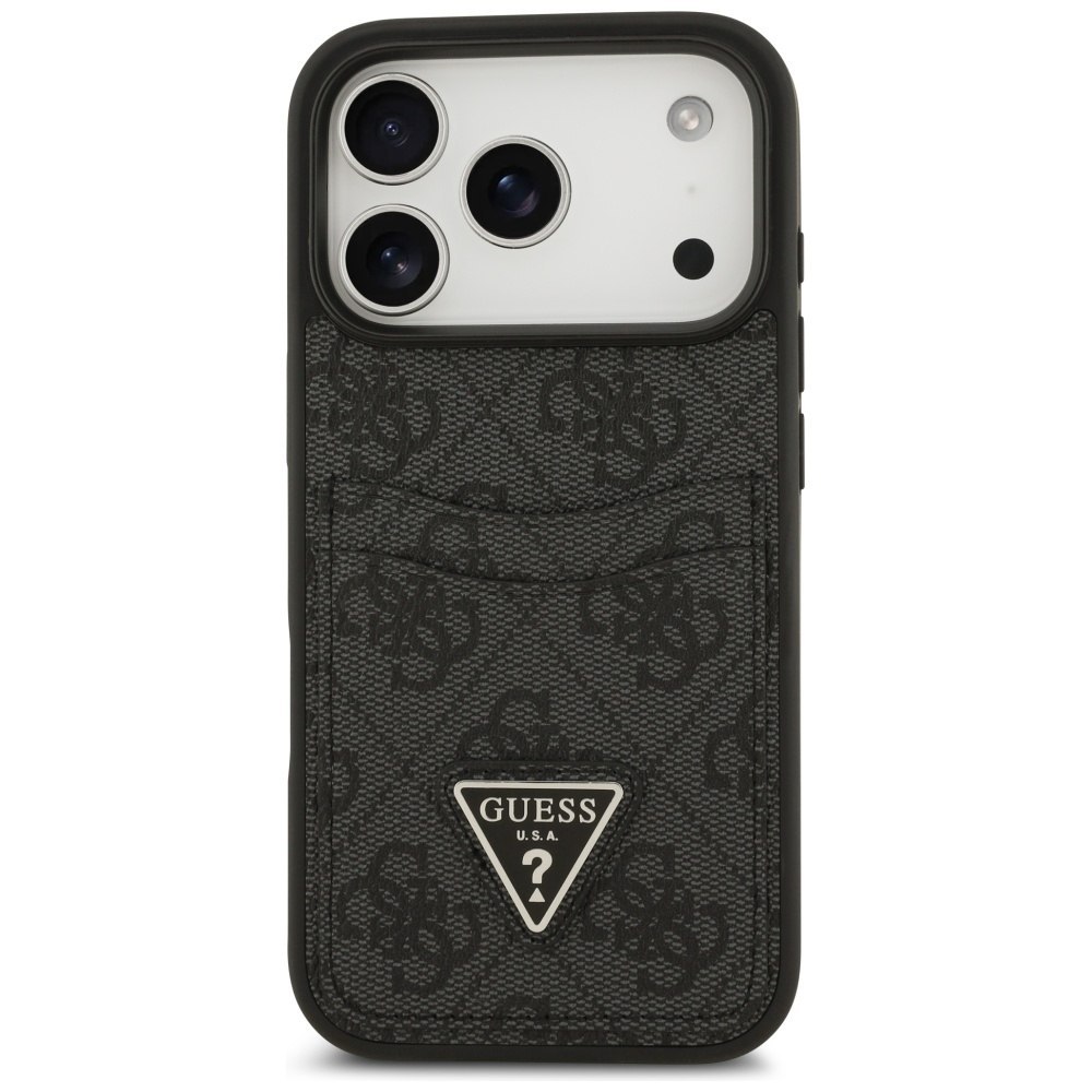 Etui Guess 4G Double Card Triangle do iPhone 17 Pro czarny